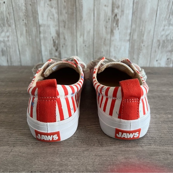 Sperry Womens Jaws Red Striped Shoes Size 6 - Picture 4 of 6